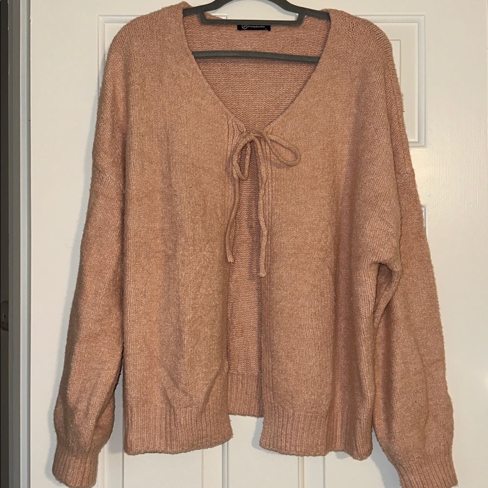 Soft light pink cardigan
